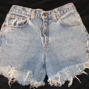 Levi's Jean High Waisted Shorts